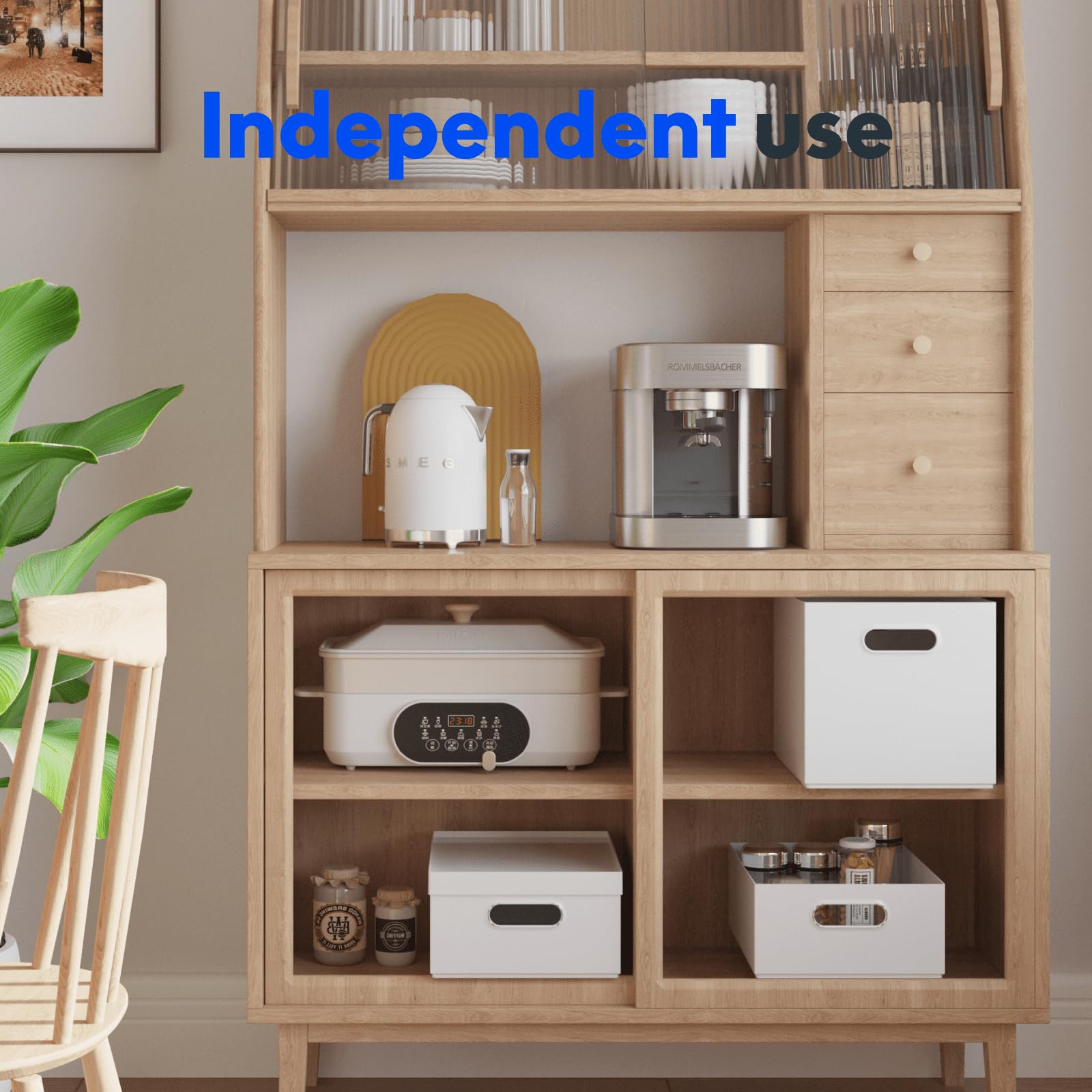 FLEXISPOT Armoire de rangement en plastique empilable et interchangeable avec 3 tiroirs pour bureau à domicile, armoire de rangement sous bureau pour lettre/légal/A4, blanc, 59 x 26 x 33 cm