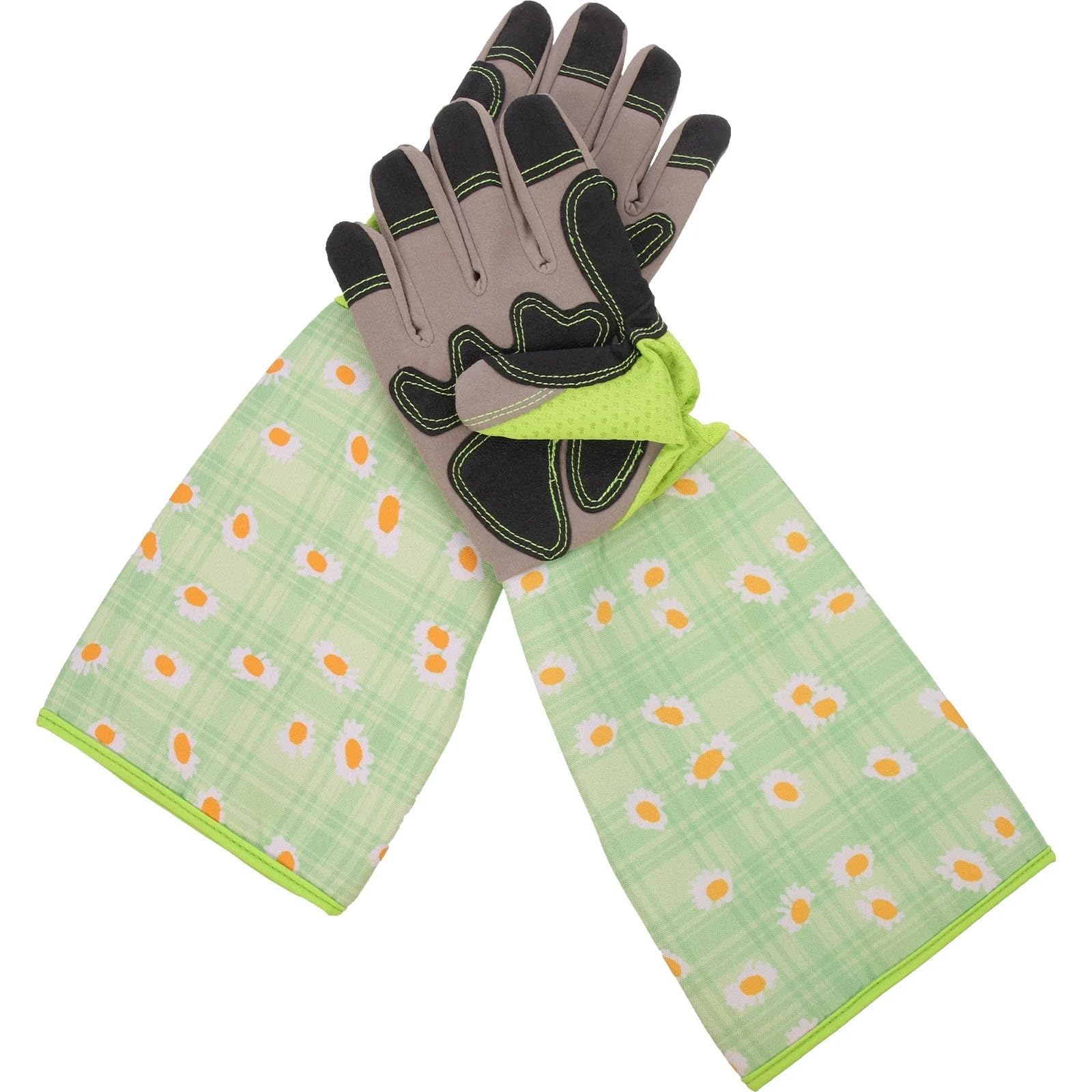 Generisch 1 Paar PU-Gartenhandschuhe, dick, pannen- und dornenfest, lange Stulpe, for Arbeiten im Freien for Männer und Frauen