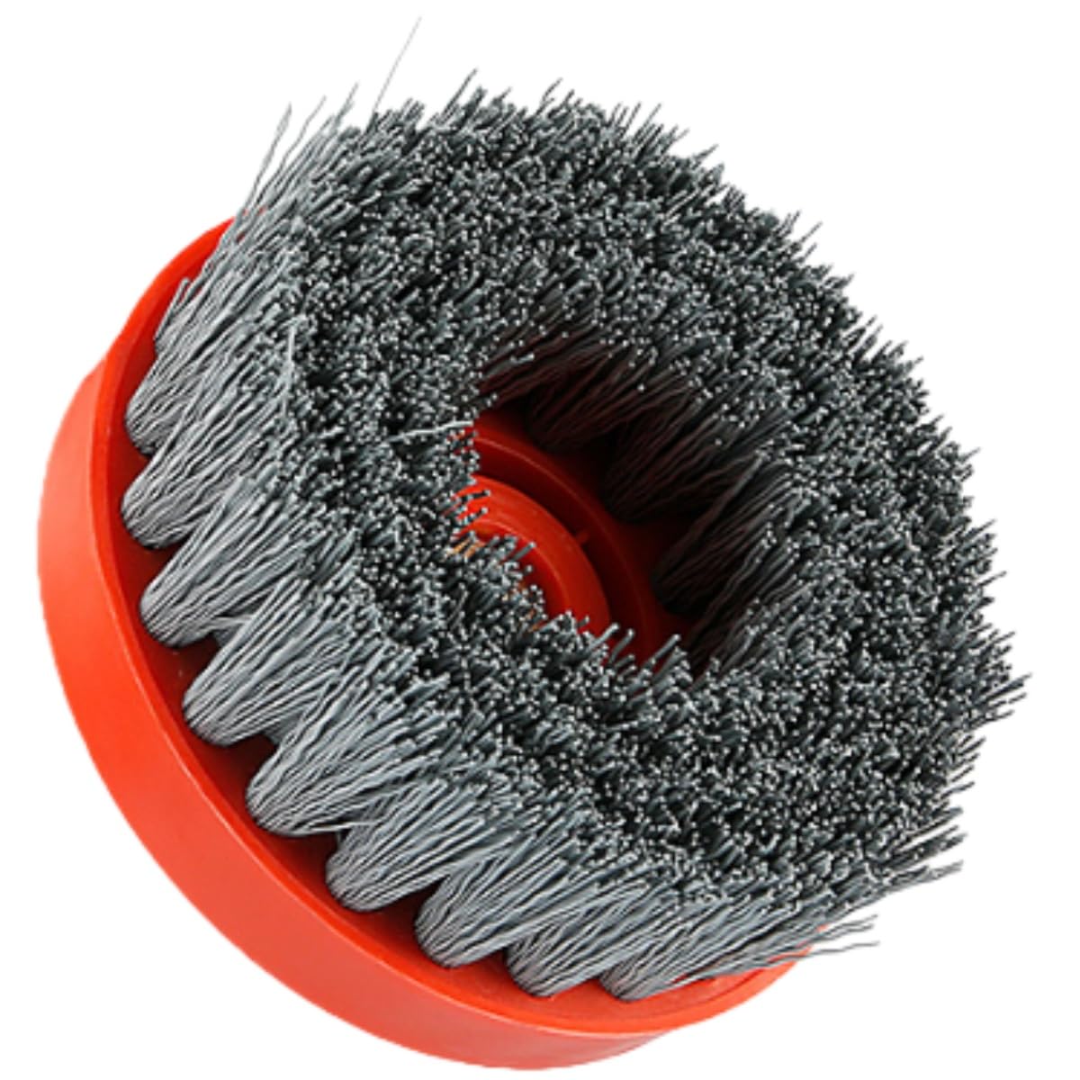 MiJunHD 4inch Angle Grinder Cleaning Brush Nylon Silicone Carbide Circular Antique Abrasive Brush Stone Polishing for Granite Marble(M14 Thread, Grit 3000)