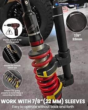 SIXIWANZI Coil Spring Compressor Tool Macpherson Strut Spring Compressor