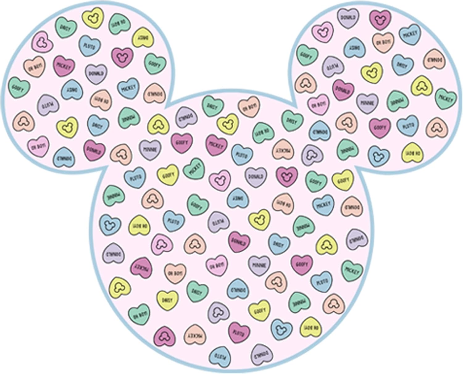 Disney Girls Characters Mickey Candy Ears Girl's Solid Crew Tee - Image 3