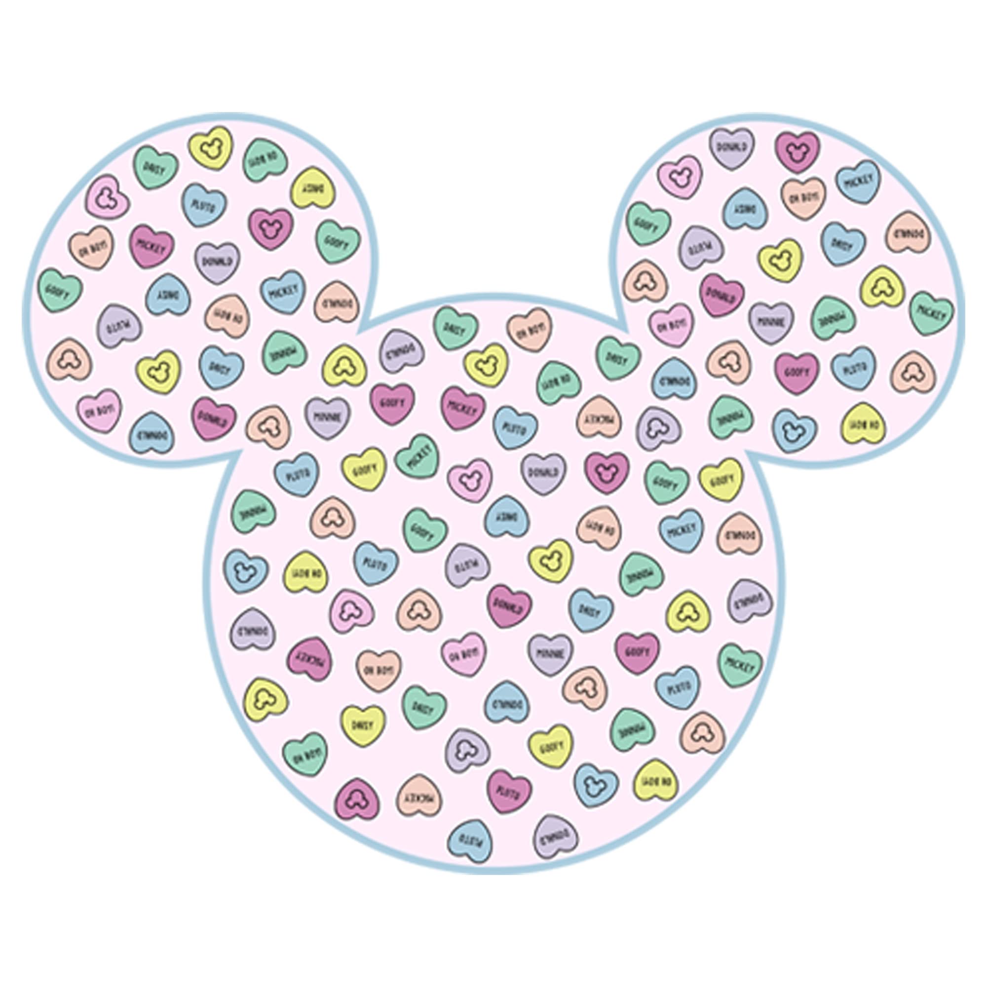 Disney Mädchen Classic Mickey Mickey Candy Ears T-Shirt, Weiß, XS