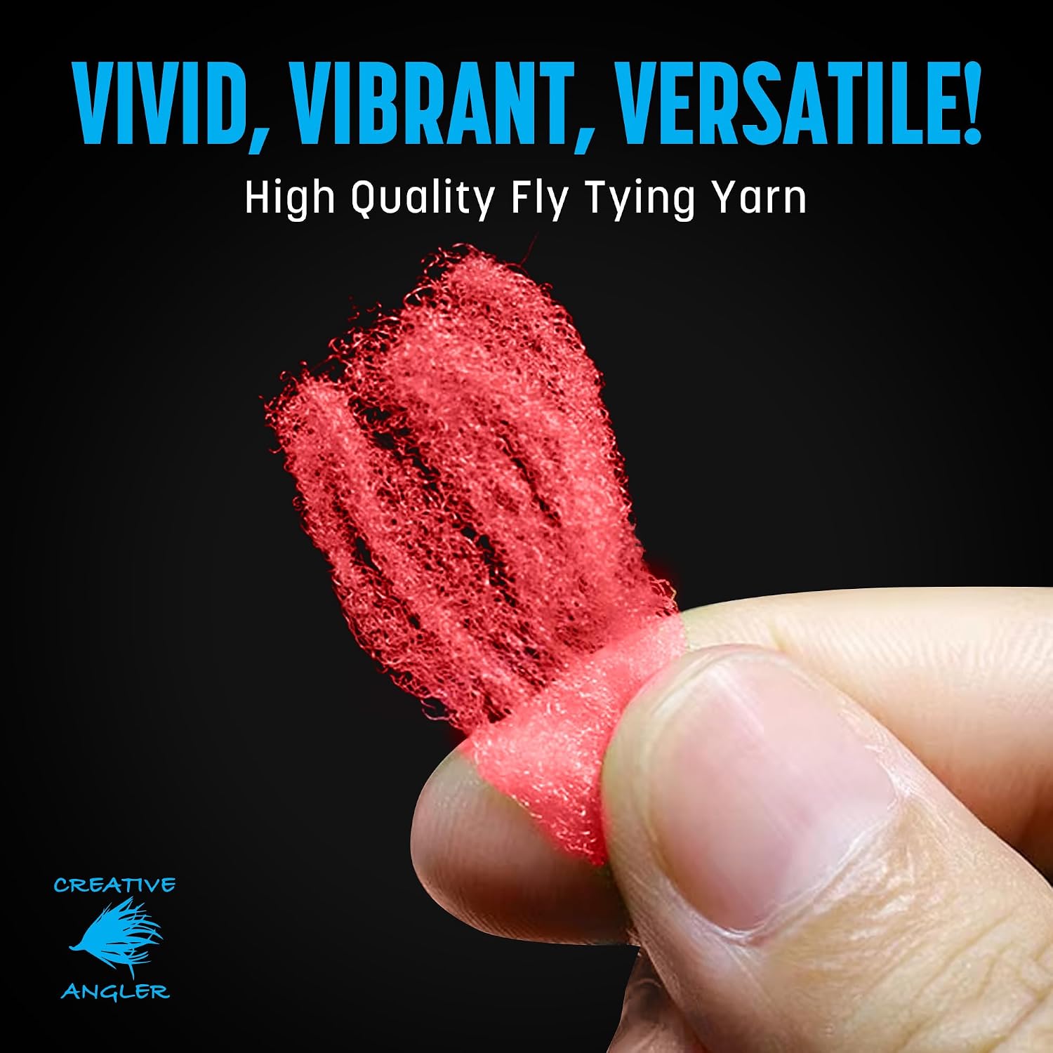 CREATIVE ANGLER Float Poly Yarn - Professional Synthetic Fly Tying Material - Lightweight & Moisture-Resistant - Perfect for Dry Flies & Strike Indicators (3 Yards) - White