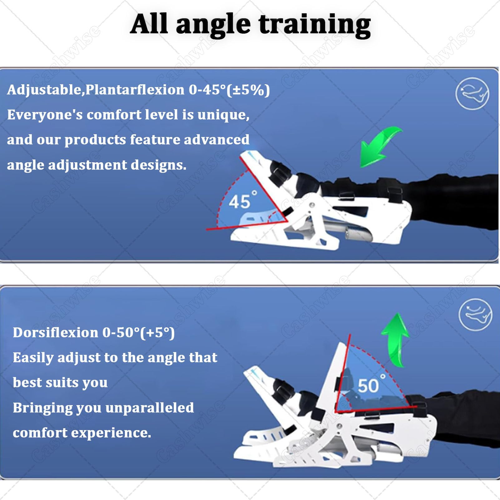 Entrenador eléctrico de Tobillo con Control Remoto, Equipo de rehabilitación para pie caído, para recuperación de Fuerza y ​​flexibilidad, máquina de rehabilitación de pie postoperatoria