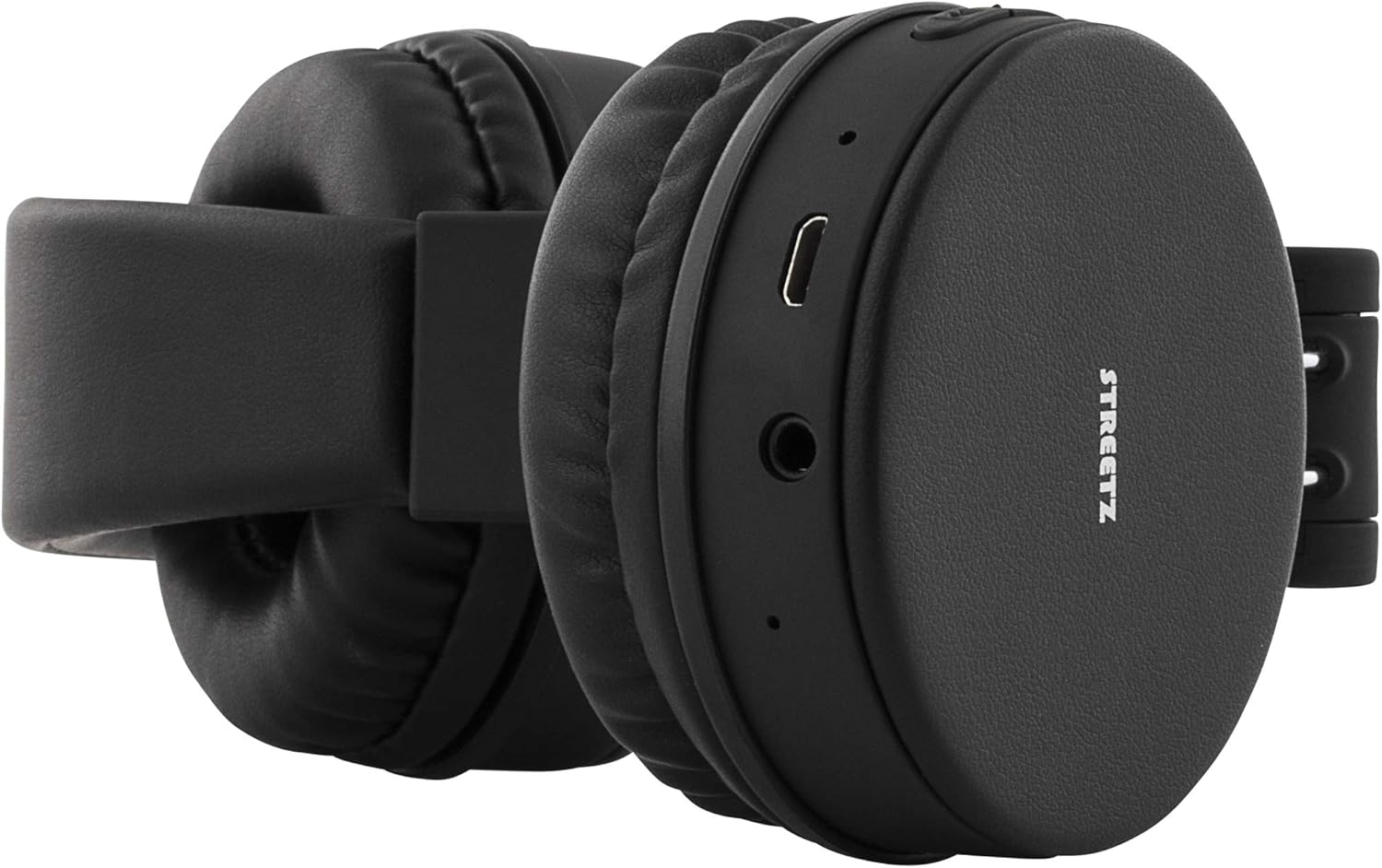 Streetz HL-421 Over-Ear Headphones, ports on left earcup