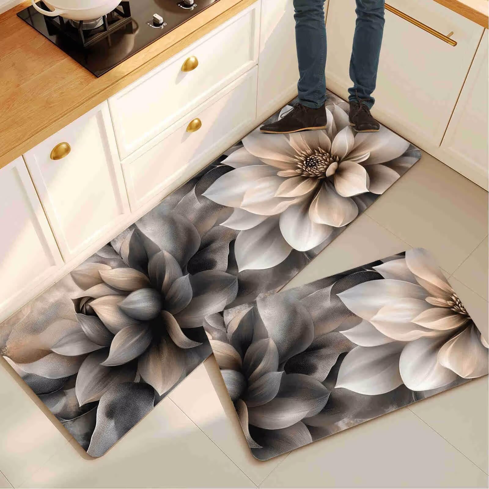 Alfombra cocina lavadero antideslizante para evitar resbalones y absorber agua al instante