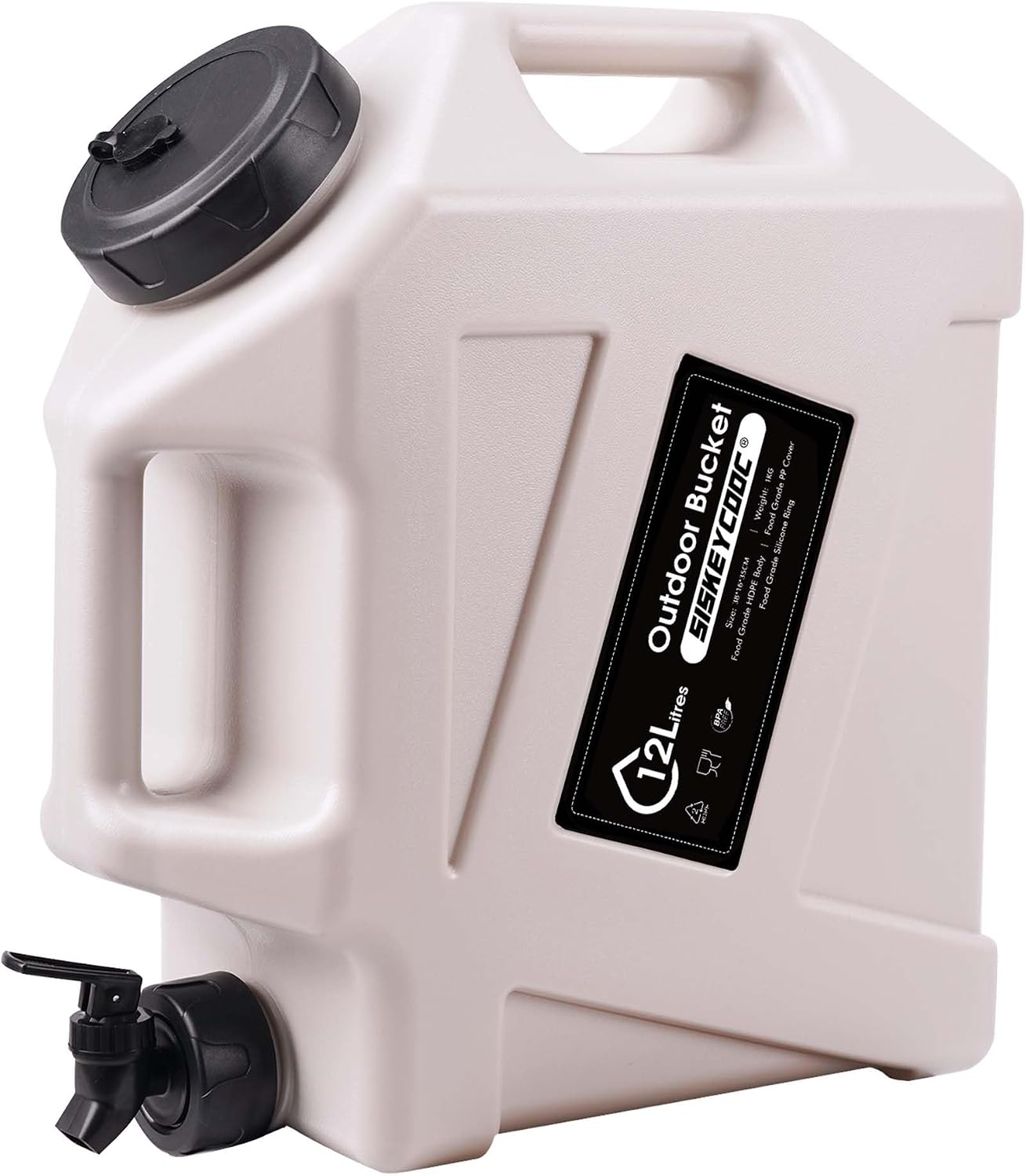 SISKEYCOOC ウォータータンク12L 蛇口付き ポリタンク 水タンク 広口 ハードタイプ ウォータージャグ キャンプ アウト Amazon.co.jp: SISKEYCOOC ウォータータンク 19L ポリタンクタイプ 広口蛇口付き 頑丈ハード仕様 コンパクト収納 キャンプ・アウトドア・防災・非常用に  (緑) : スポーツ＆アウトドア