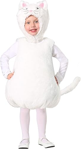 Fun Costumes Bubble Body White Kitty Costume for a Toddler