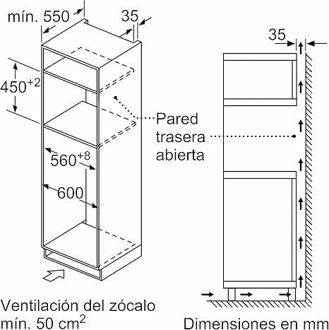 Balay 3CW5179A0 - Microondas Integrable, Horno Compacto, Con Aire Caliente,  60 x 45 cm, Capacidad 44 litros, Cristal Gris Antracita : Amazon.es: Hogar  y cocina