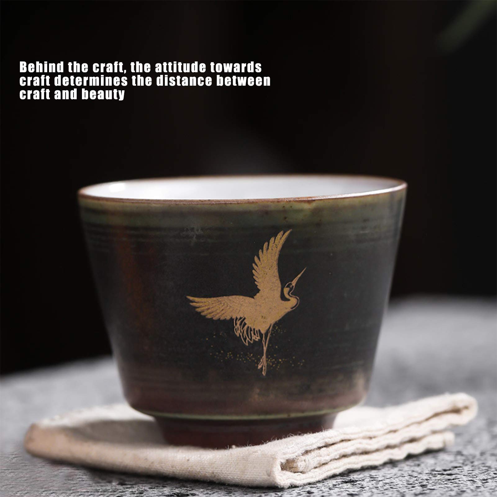 Atyhao Juego de té de Kung Fu de cerámica china, vajilla para beber, tazas de té, vajilla clásica de cerámica, pequeño regalo artesanal tradicional(#2)