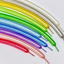 260 Pearl Multicolor Latex Balloons, 100 Pcs Thickening Long Balloon for Animal Twisting, Magic Clown, Tying Arch, Beginners, Wedding, Birthday, Baby Shower Party Decorations