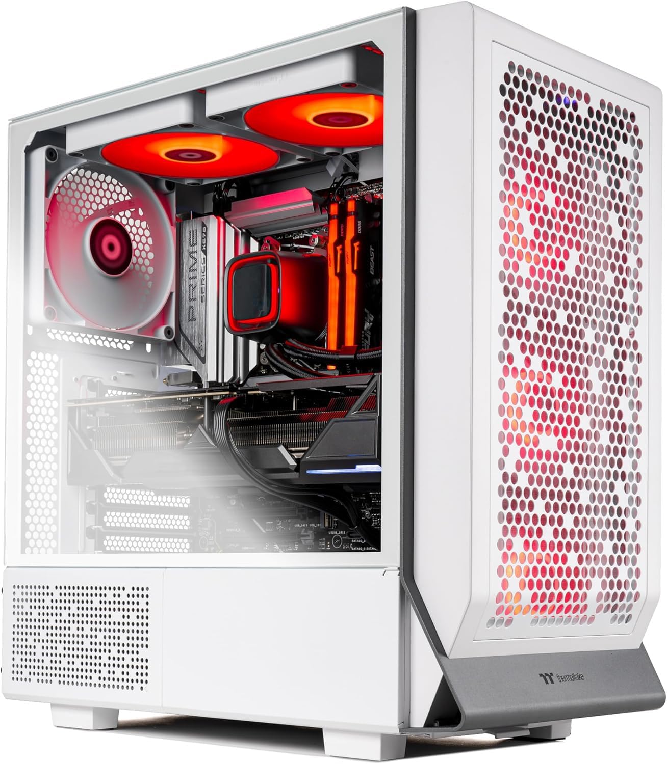 Skytech Omega Gaming PC Desktop, Intel i7 14700F 2.1 GHz (5.3GHz Turbo), NVIDIA RTX 5070 12GB, 2TB Gen4 NVMe SSD, 32GB DDR5 RAM 6000 RGB, 850W Gold ATX 3 PSU, 360mm ARGB AIO, Wi-Fi, Win 11