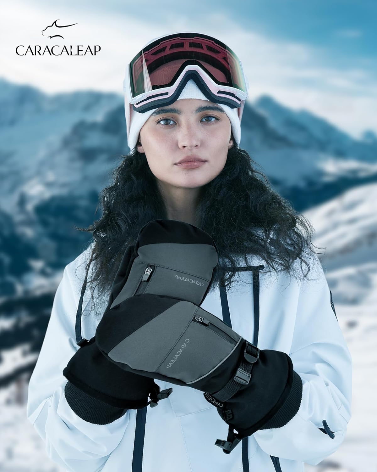 Winter Ski Mittens for Men Women Cold Weather- Warm Snow Mitts Gloves Waterproof & Windproof for Snowboard Snow Sports - Image 7