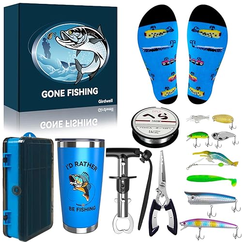 14 Pcs Fishing Gift Easter Baskets Set for Teen Boys,Gifts