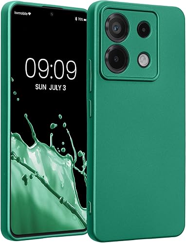 Vista 21 de kwmobile Funda compatible con Xiaomi Redmi Note 11 / Note 11S - Funda protectora de silicona TPU suave y delgada - Azul Báltico Azul (Baltic Blue)