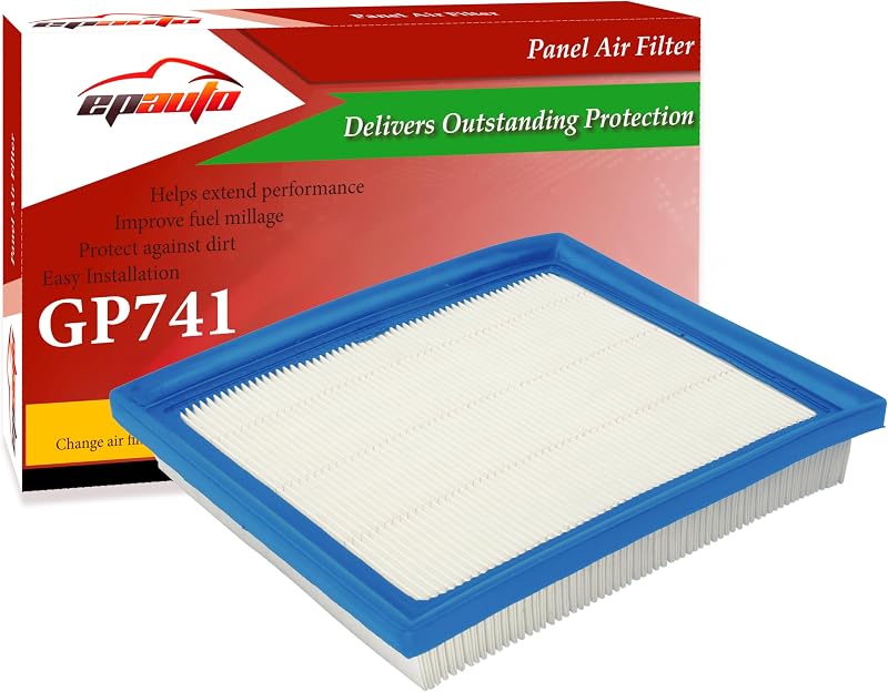 EPAuto GP741 (CA10741) Engine Air Filter Replacement for Toyota and Lexus | Toyota Prius, Prius V, Prius Plug-In, RAV4 Hybrid, Lexus CT200h, NX300h – Fits Select Models 2010-2021
