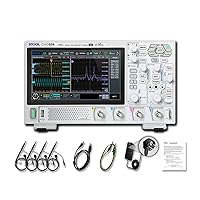 Vista 1 de Osciloscopio digital RIGOL DHO804, banda de frecuencia de 70 MHz + resolución vertical de 12 bits + tasa de muestreo máxima de 1.25 GSa/s + tasa