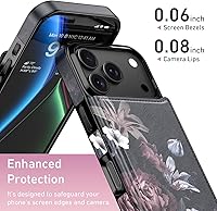 Vista 114 de LETO para iPhone 15 Pro Funda tipo cartera - Tapa tipo folio con patada - Diseños de moda - Tarjetero - Funda protectora para mujeres y niñas - 6.1