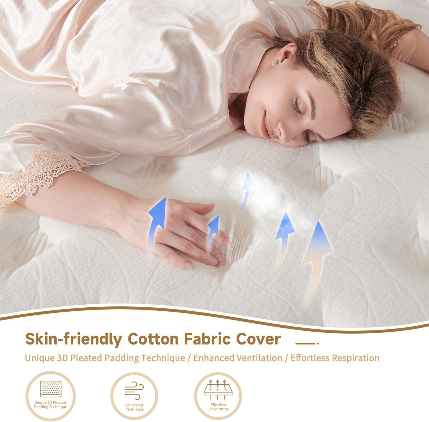 King Size Hybrid Mattresses 12 Inch, Firm Memory Foam Mattress with Extra Thick Comfort Layer for Pressure Relief, Individually Pocket Coils Springs | Motion Isolating| Certipur-US Certified