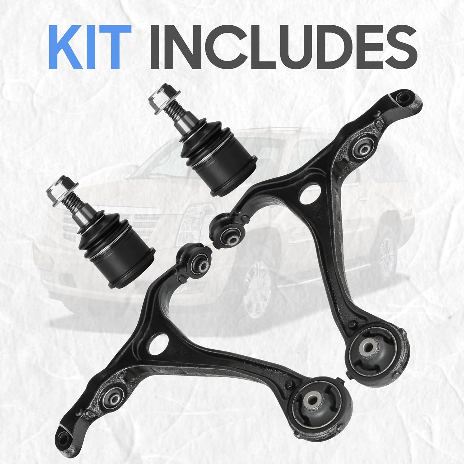 Front Lower Left Right Control Arms Ball Joints Kit Replacement Suspension Kit for Acura TL 2004 2005 2006, K641543 K641544 K500117 (4pc)