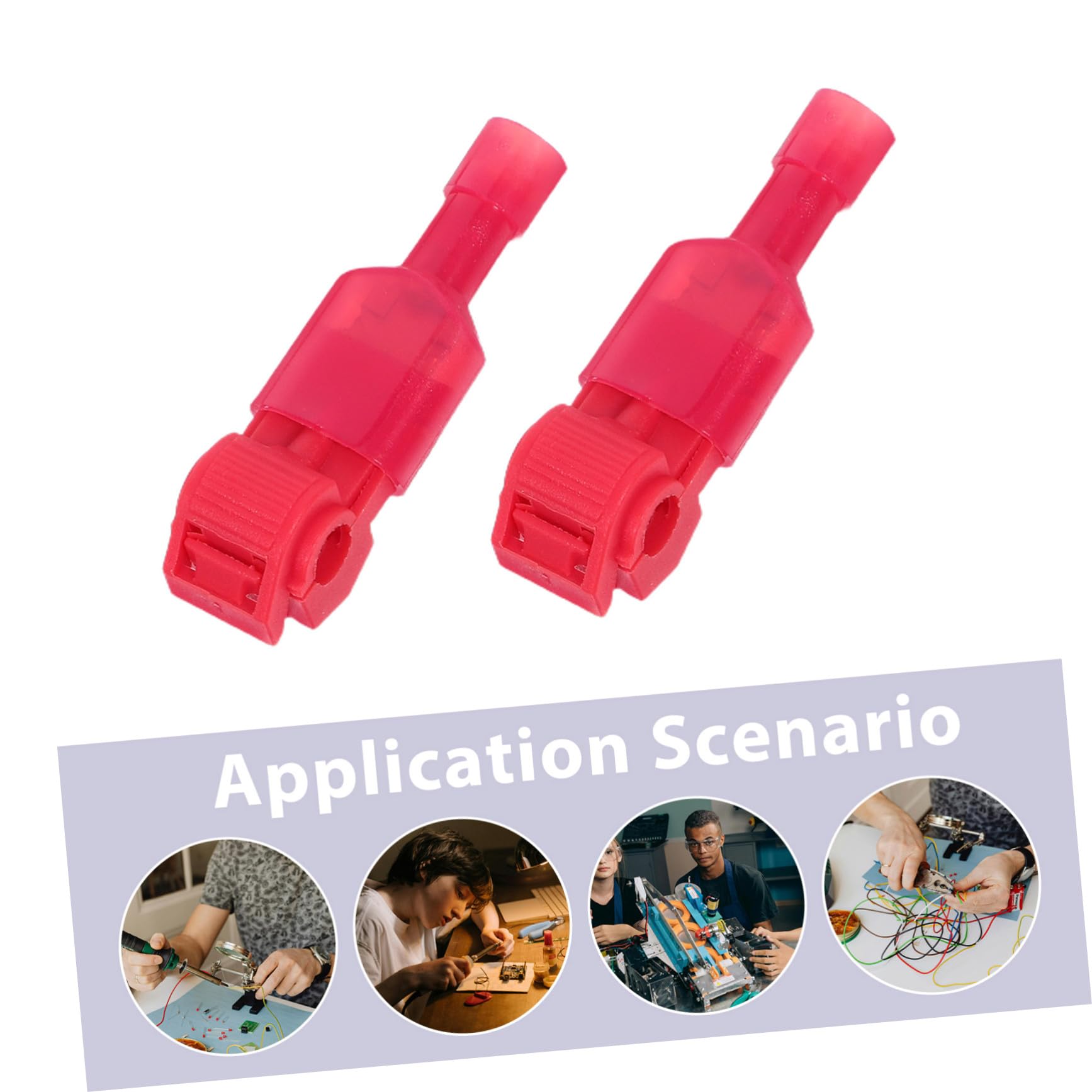 PRETYZOOM 300 Paare Förmige Quick Splice Wire Connectors Schnelle T Klemme für Flexible Kabelverbindungen Sicherer Isolierter Terminalverbinder Einfaches Installieren Kompatibel mit Weichen
