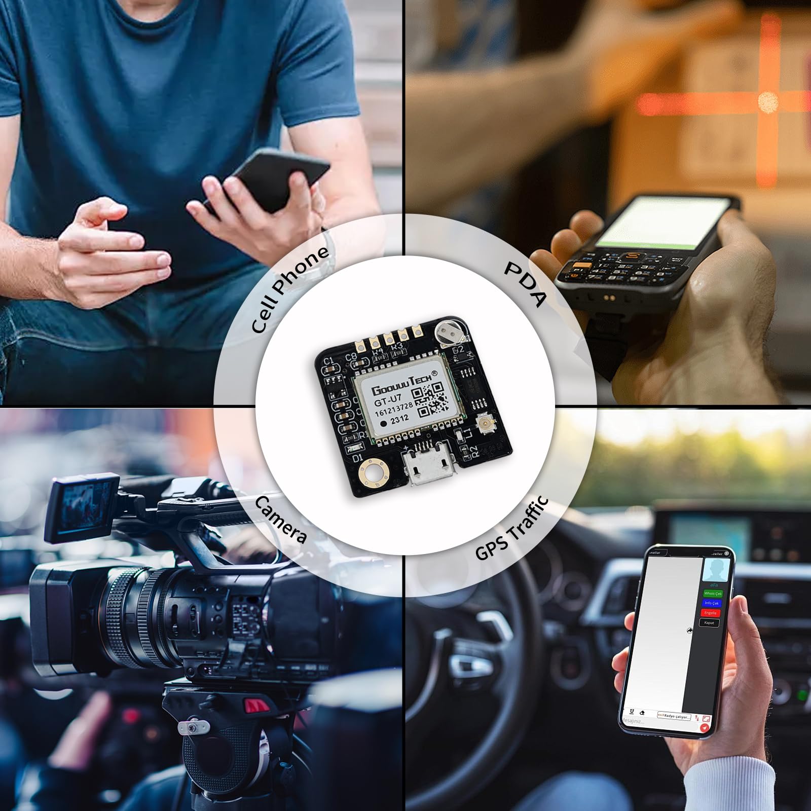 Módulo GPS GT-U7, pequeño Receptor GPS, bajo Consumo de energía, Alta sensibilidad con Antena IPEX Compatible con NEO-6M para 51 microcontroladores Arduino