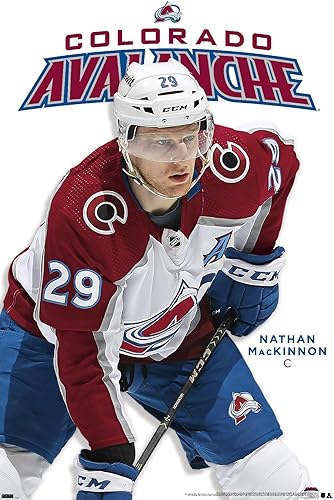 Miniatura 7 de Trends International NHL Colorado Avalanche - Póster de pared de la serie 23 de Nathan MacKinnon, 34 pulgadas de largo x 22.4 pulgadas, versión