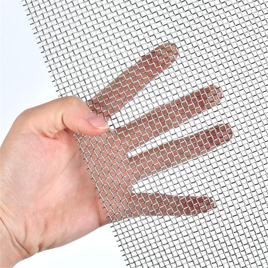 4 Pack 5 Stainless Steel Mesh, 12x8 Inch Wire Mesh Sheets for DIY Projects - Easy to Cut, No Rust
