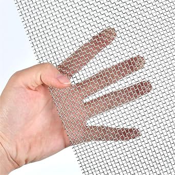4 Pack 5 Stainless Steel Mesh, 12x8 Inch Wire Mesh Sheets for DIY Projects - Easy to Cut, No Rust