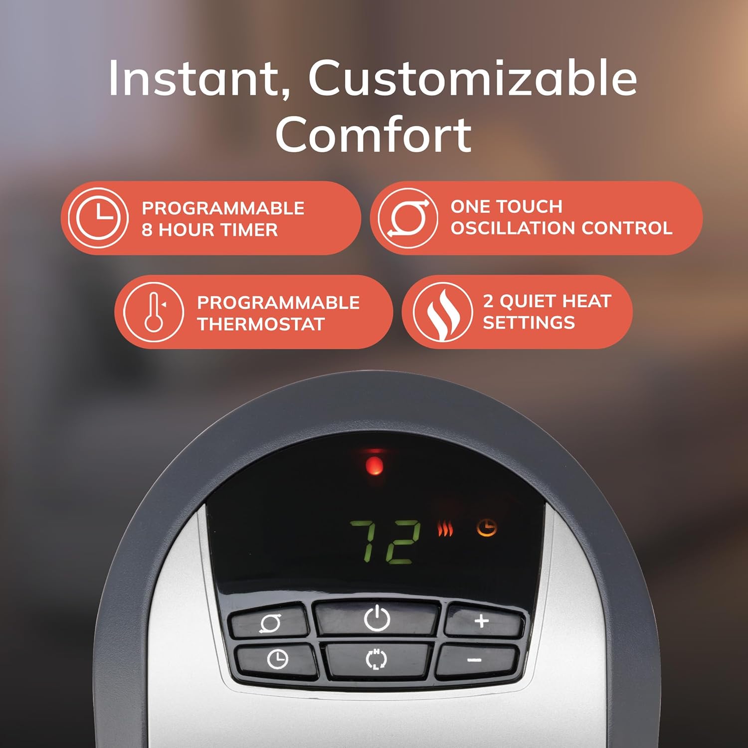 Lasko 5160 Heater Digital Display and Controls