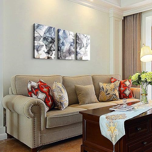 Miniatura 3 de TTHYUEWS Lienzo artístico, arte abstracto de 3 piezas, 12 x 16 pulgadas cada una, decoración moderna del hogar, cocina, baño, sala de estar,