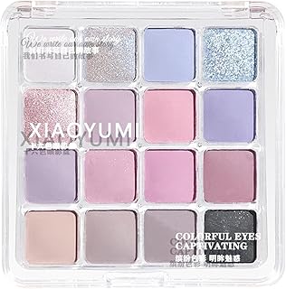 Paleta de sombras de ojos de 16 colores, azul...