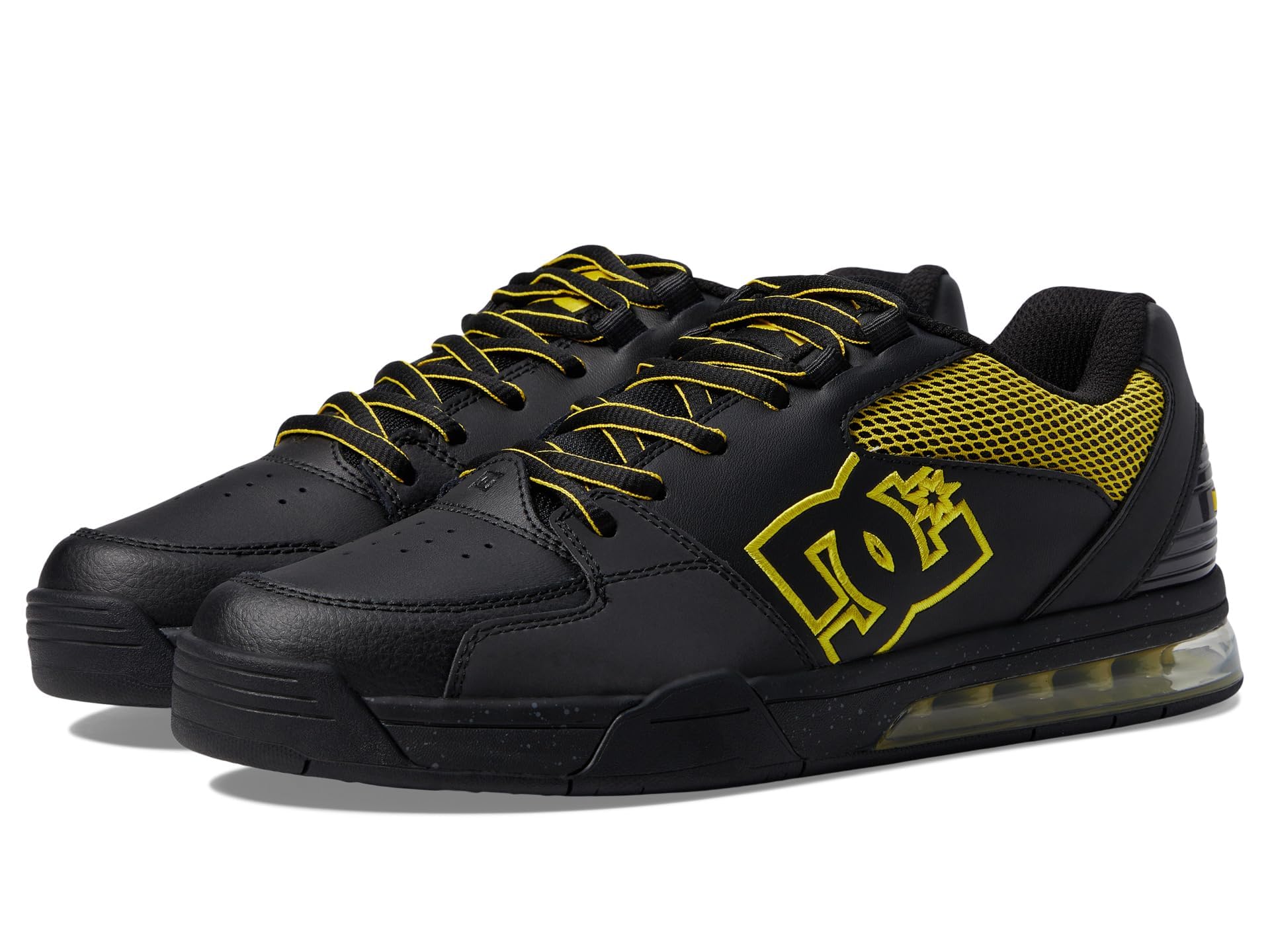 DC Zapatillas de Skate versátiles Le Low para Hombre, Zapatos, Negro/Amarillo, 44.5 EU