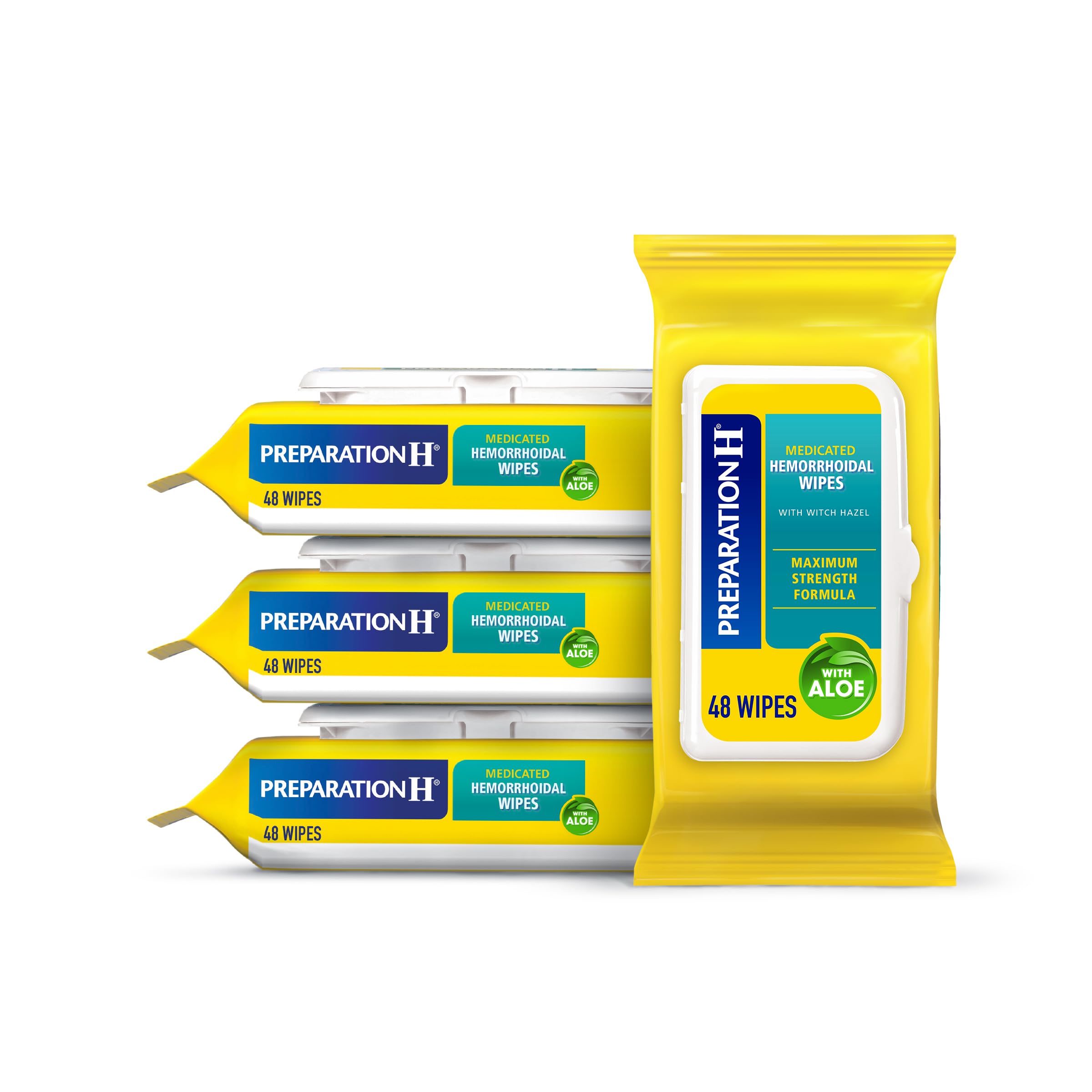 Preparation H Flushable Wipes 4-pack