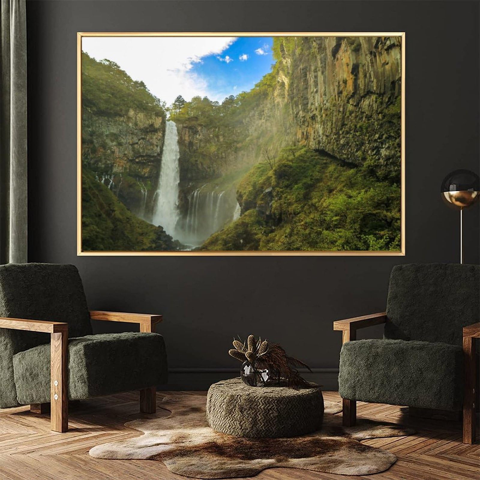 Amazon.co.jp: 絵画 栃木県 華厳の滝 アートパネル ポスター