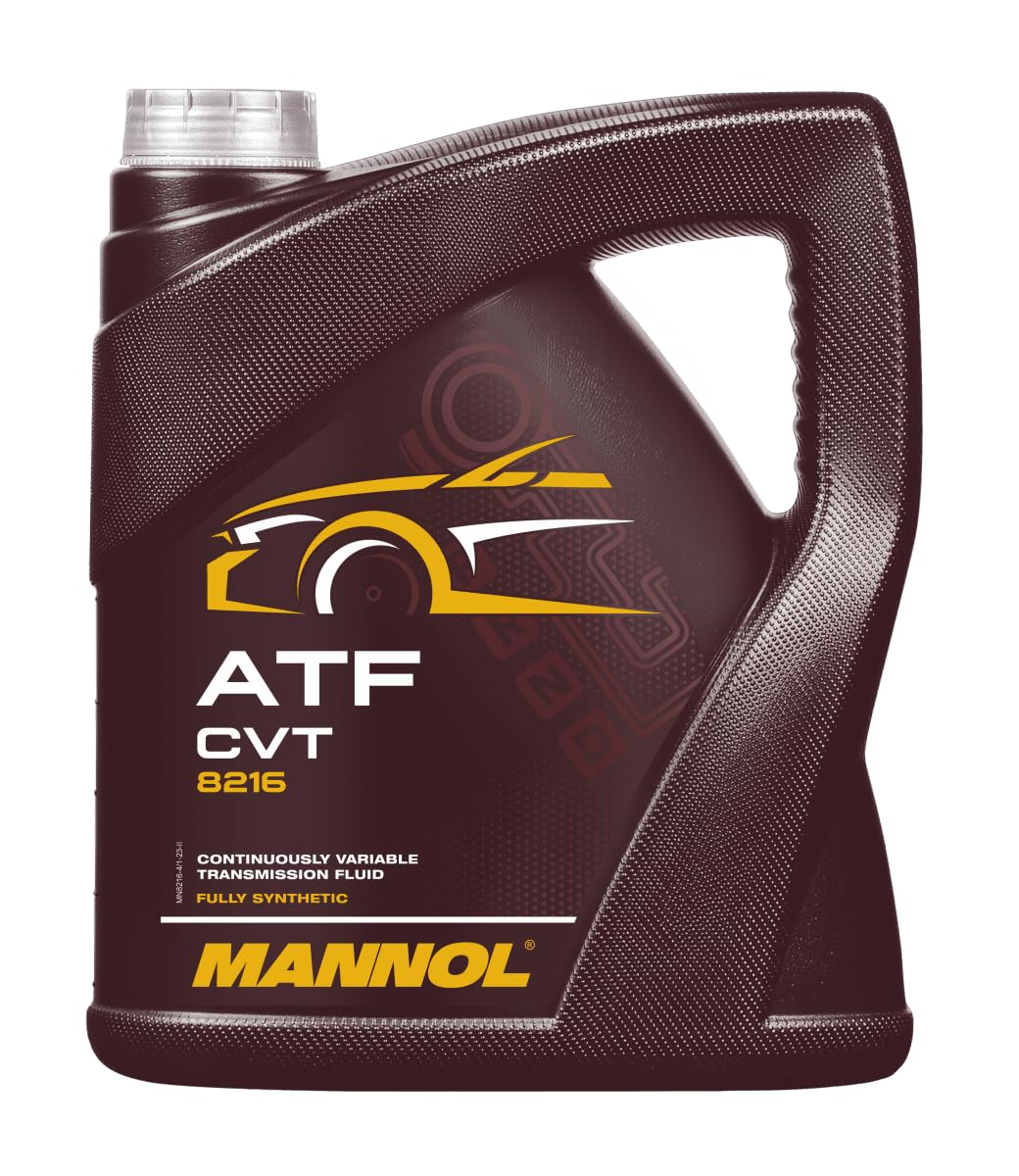 MANNOL 8216 Premium O.E.M. Fully Synthetic ATF Transmission Gearbox Fluid for CVT, 4 Litres, German Made (1)