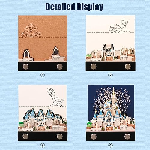 Miniatura 4 de Tastefully Bloc de notas 3D, 1 bloc de notas de arte tallado de 146 hojas para bricolaje, calcomanías creativas de dibujos animados, papeles,