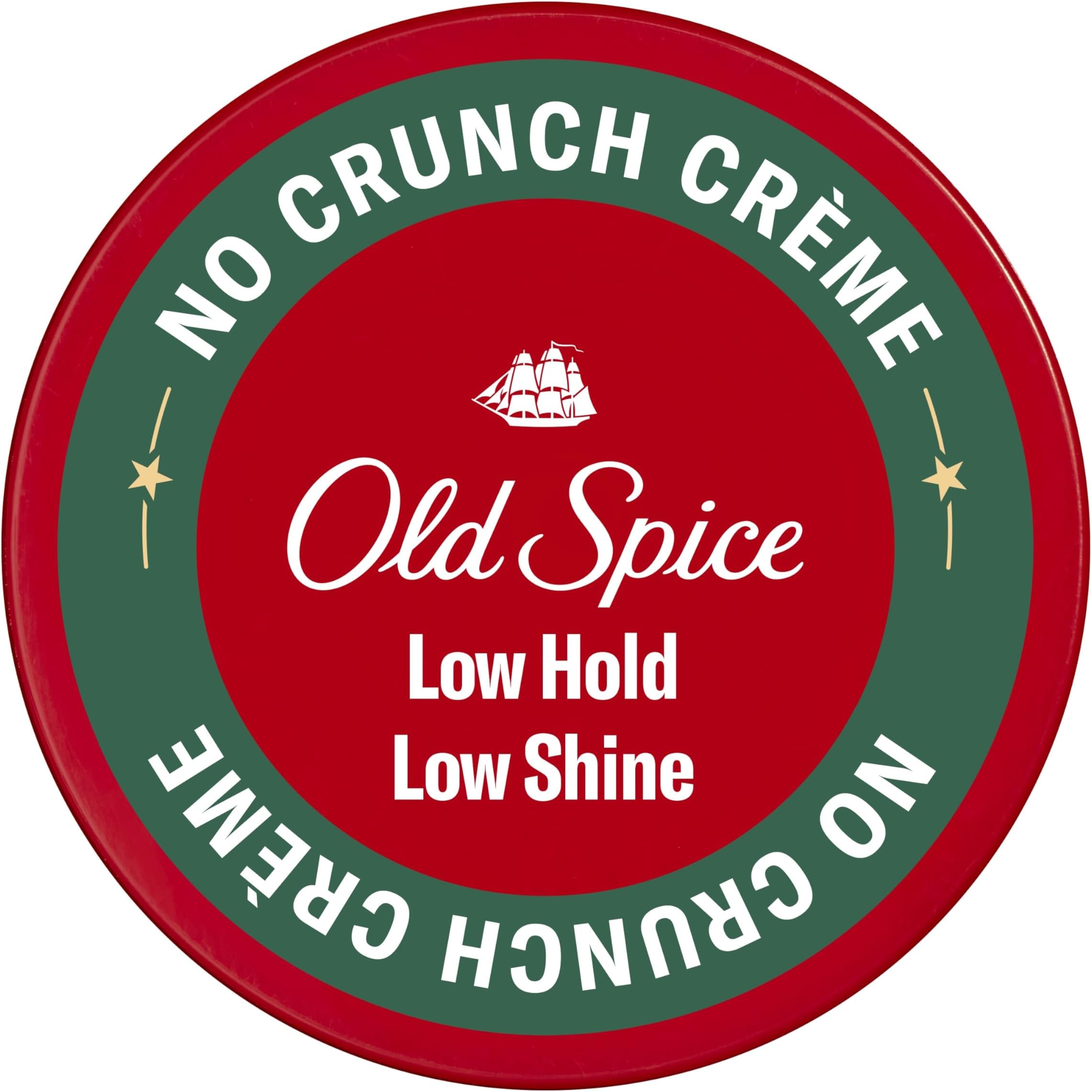 Mens Hair Cream, No Crunch Crème, Hair Styling for Men, Low Hold, Low Shine, 2.22 oz