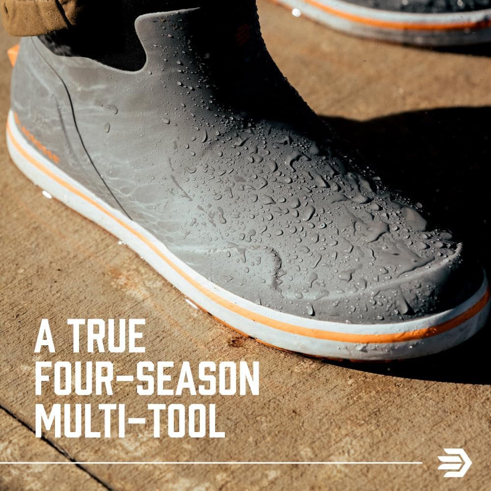 LaCrosse Alpha Men's Deck Boot 6-inch - Waterproof Rain Shoes - Slip-Resistant Deck Boots - Arch Support Men’s Ankle Footwear - Alpha Fit System - Kick-Off Heel Plate - Image 4