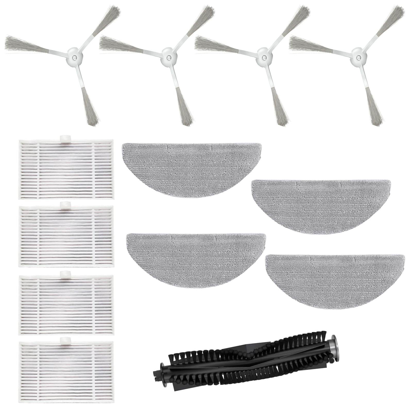 Accessoires Vyzzle D10 et Lydsto R1D Edge brosses filtres aspirateur