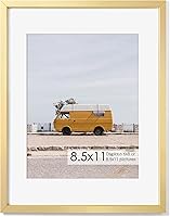 Vista 265 de Fun Memories Portarretratos de metal de 16 x 20 pulgadas con paspartú de 11 x 14 pulgadas, acabado de aluminio cepillado, parte delantera de vidrio