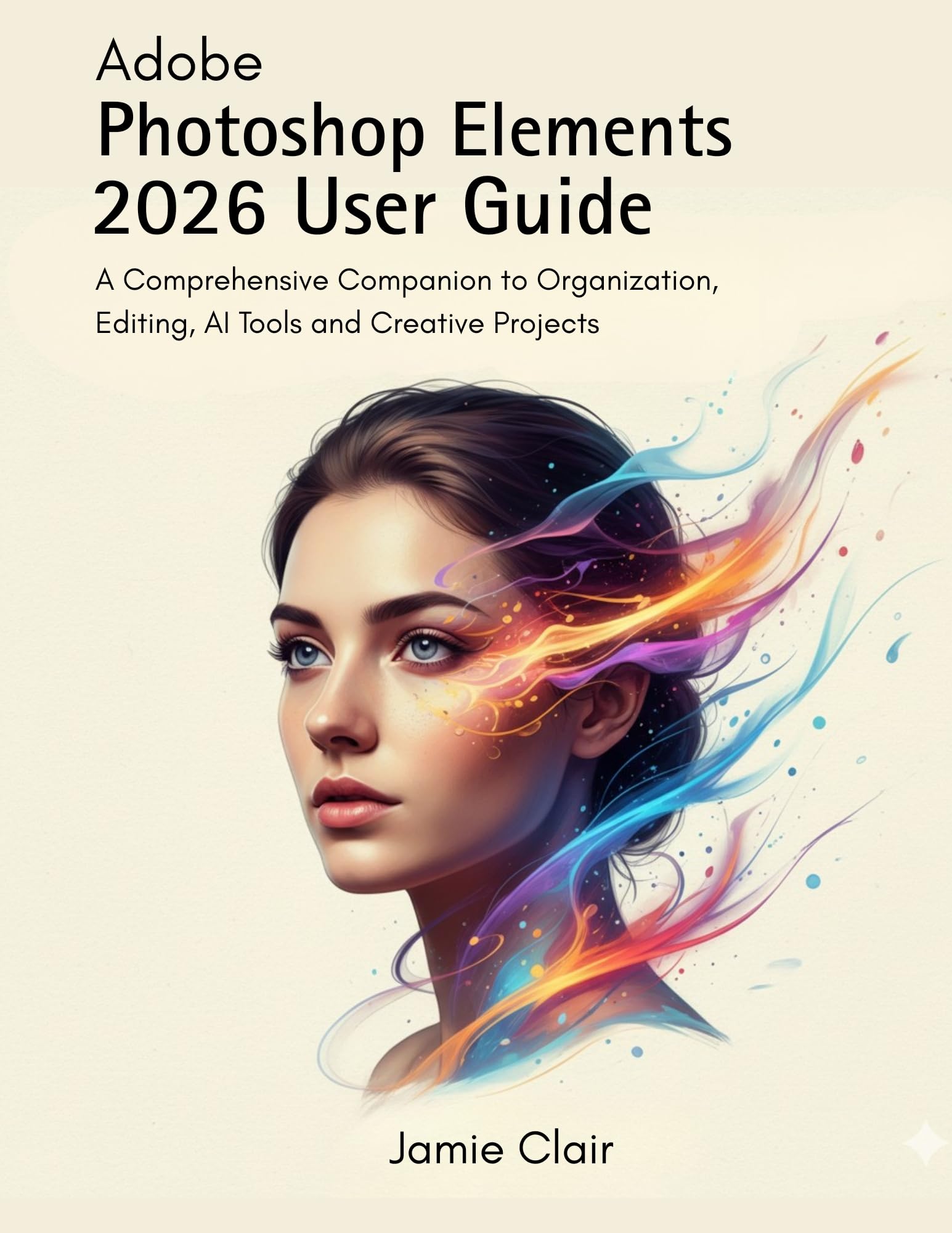 Photoshop Elements 2026 manuel anglais retouche d'image et tutoriel montage photo avec IA