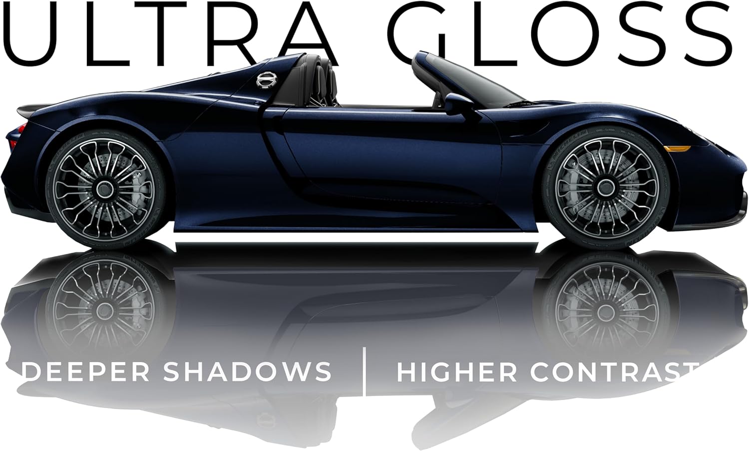 VViViD+ Ultra Gloss Midnight Metallic Blue Vinyl Car Wrap (3ft x 5ft)