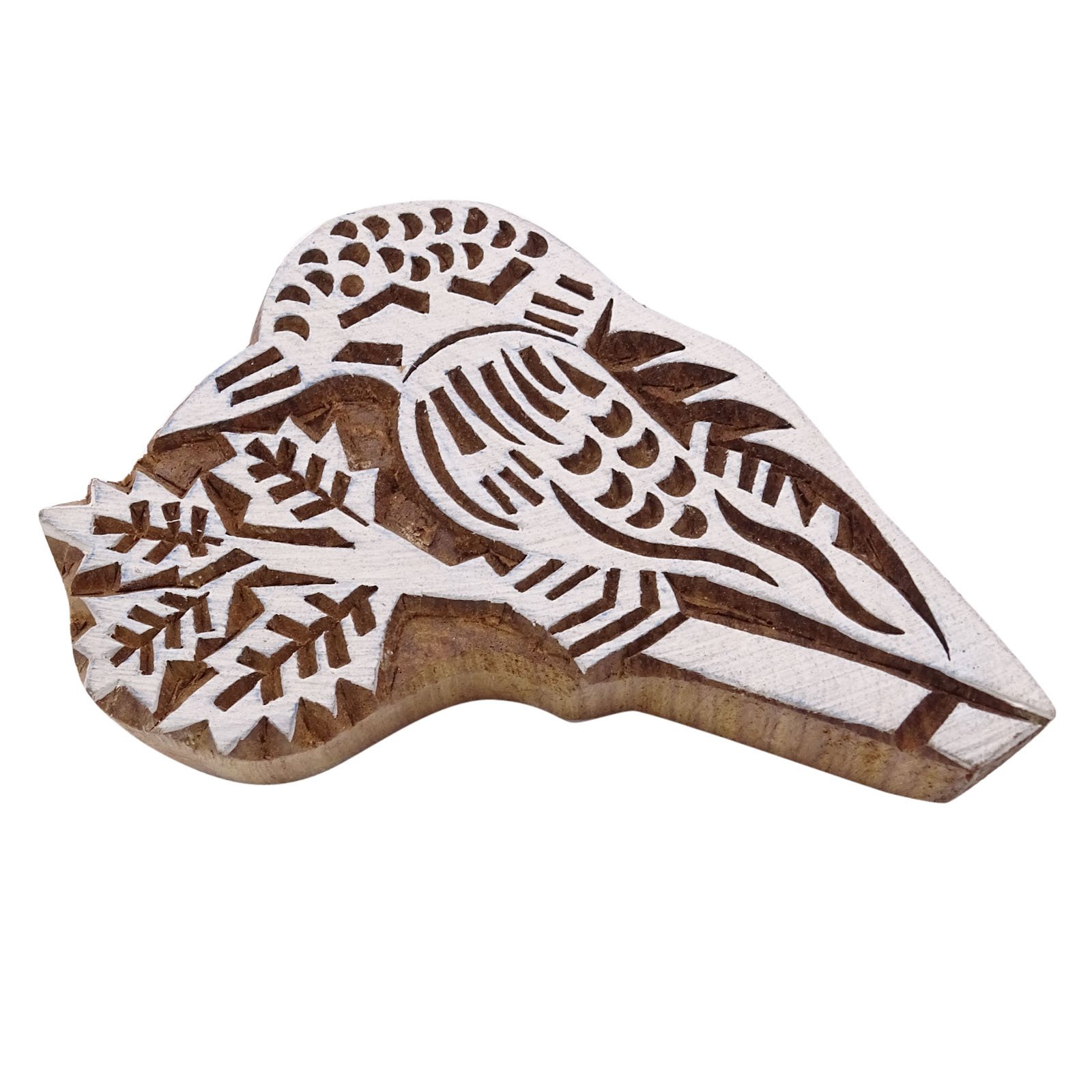 IBA Indianbeautifulart Indian Wooden Textile Stamps Wood Printing Block Bird Stamp Decorative Block