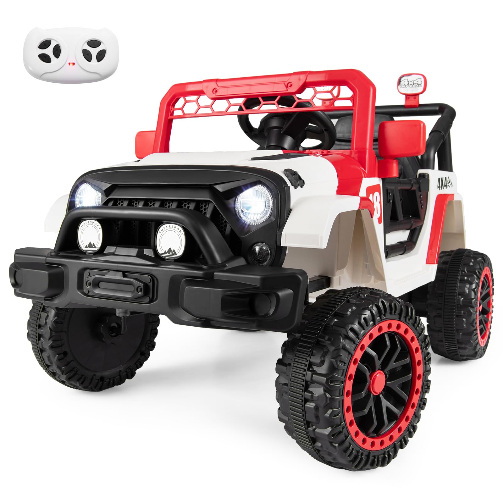 Maxmass 12V Kids Ride on Truck Battery Powered Toy Car (Red)