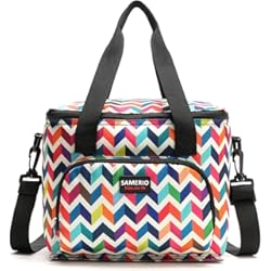 Hieleras Pequeñas Portatiles SAMERIO Loncheras para Mujeres Bolsa Térmica Porta Alimentos 9L Bolsas Comida Nevera Almuerzo para Adultos Mujer Niñas Trabajo Escuela Playa Camping
