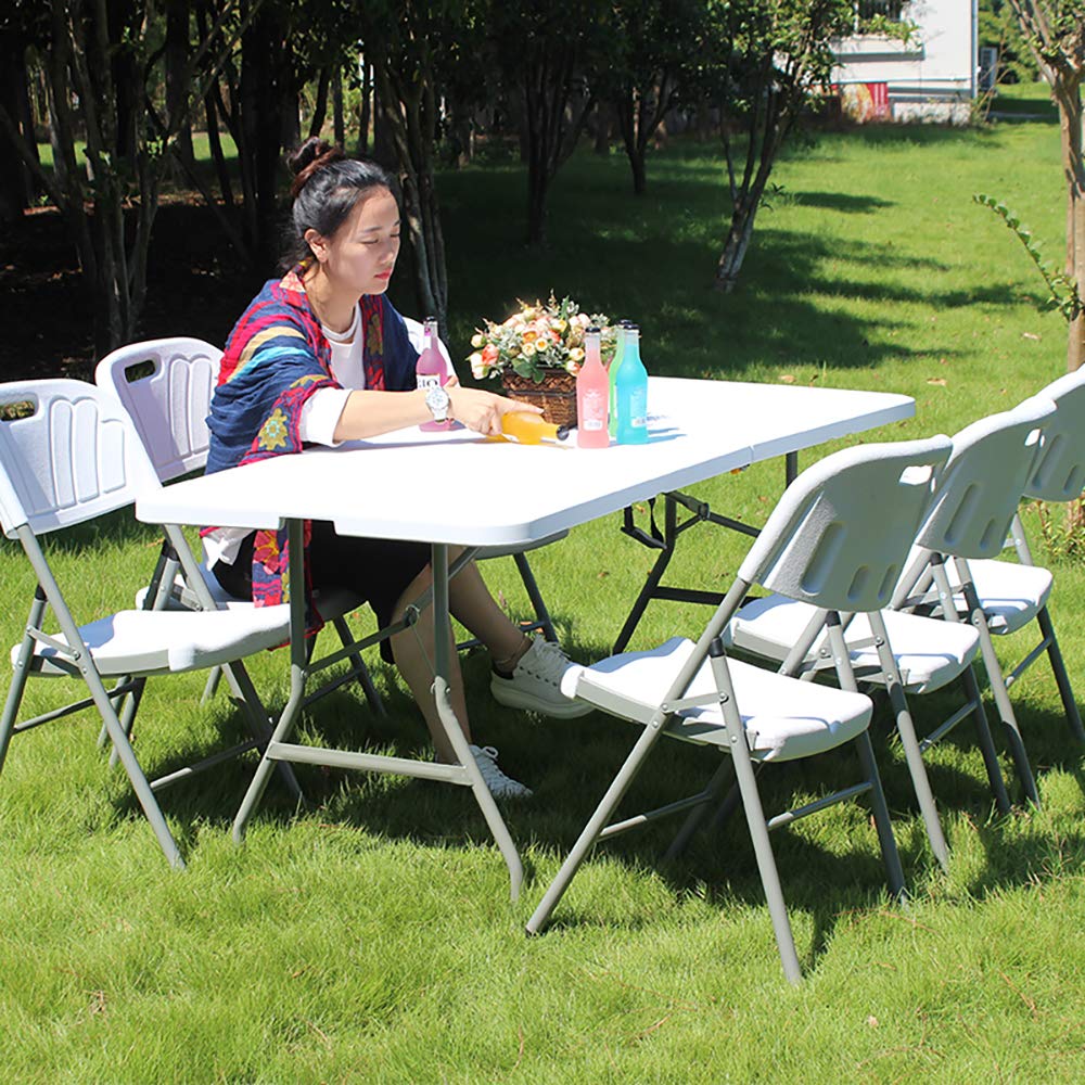 TABLE DE CAMPING pliante Table jardin plastique 71 cm Table pique-nique pliable EUR 44,99