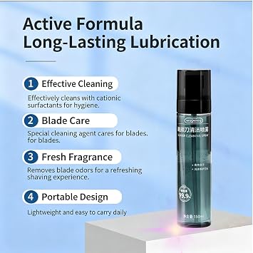 Razor Cleaning Liquid Compatible With Hitachi All Series Electric Shavers, Deep Cleaning, Removes Odors, (3.38 Fl Oz) 150ml(1 pcs)