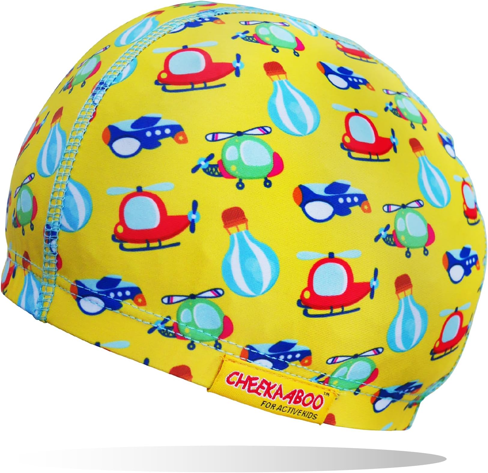 Kids Swim Cap | Soft Stretch Spandex Quick-Dry Fabric | Comfortable Toddler Swimming Cap for Boys & Girls 2-8 Years