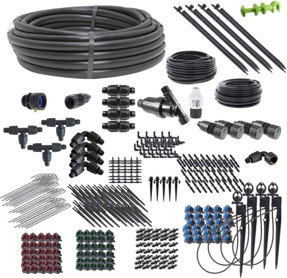 Drip Irrigation and Microsprinkler Kit for Landscapes - Kit Size : Standard